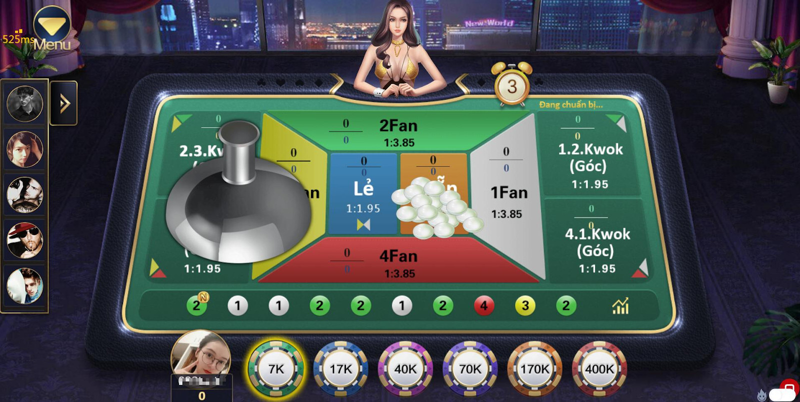 Luật chơi Fantan được quy định như thế nào? 