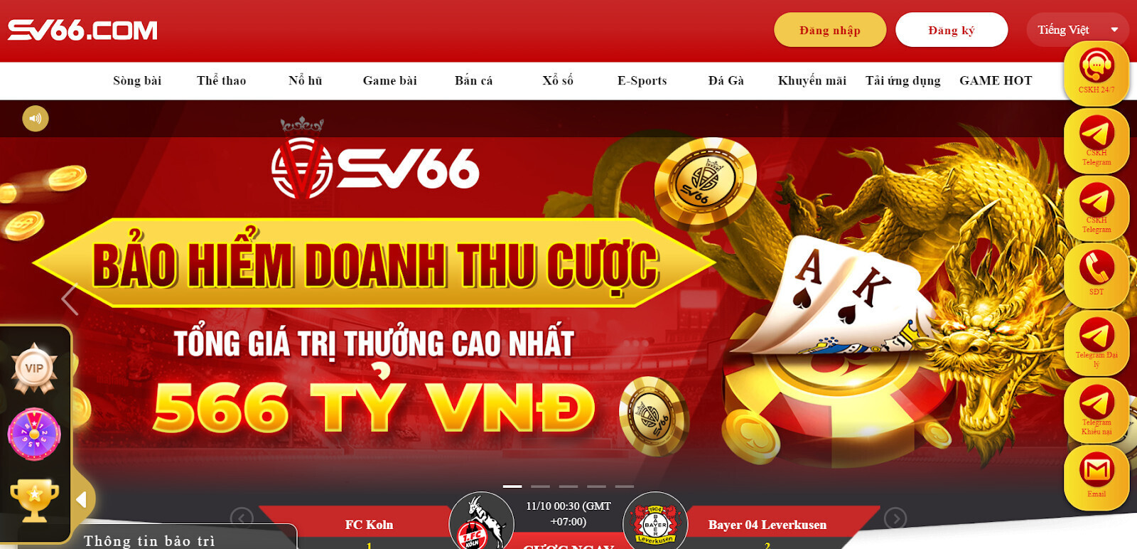 Trang chủ trực tuyến chính thức của SV66