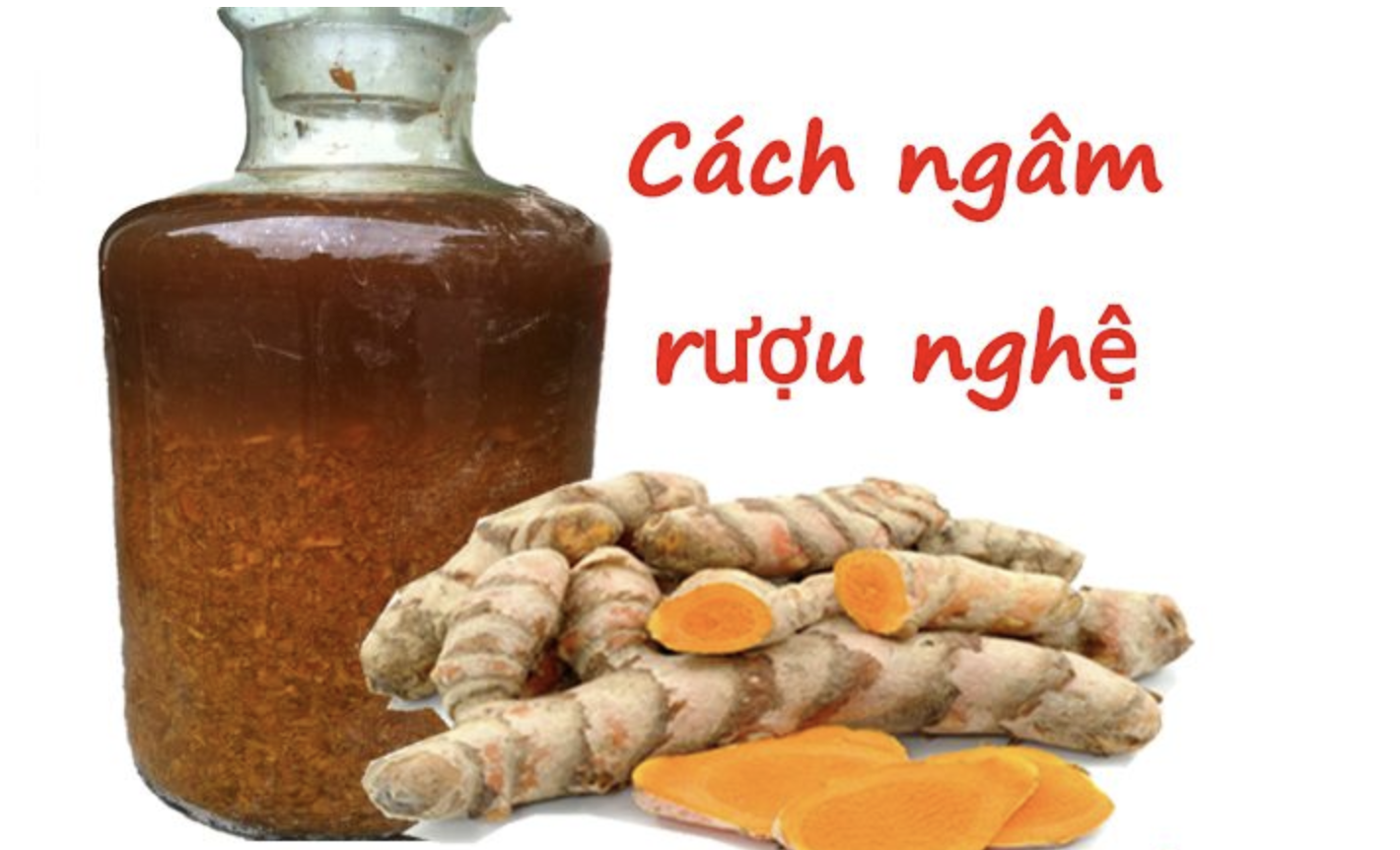 Cách làm rượu nghệ bóp gà đá khá đơn giản và dễ dàng thực hiện 