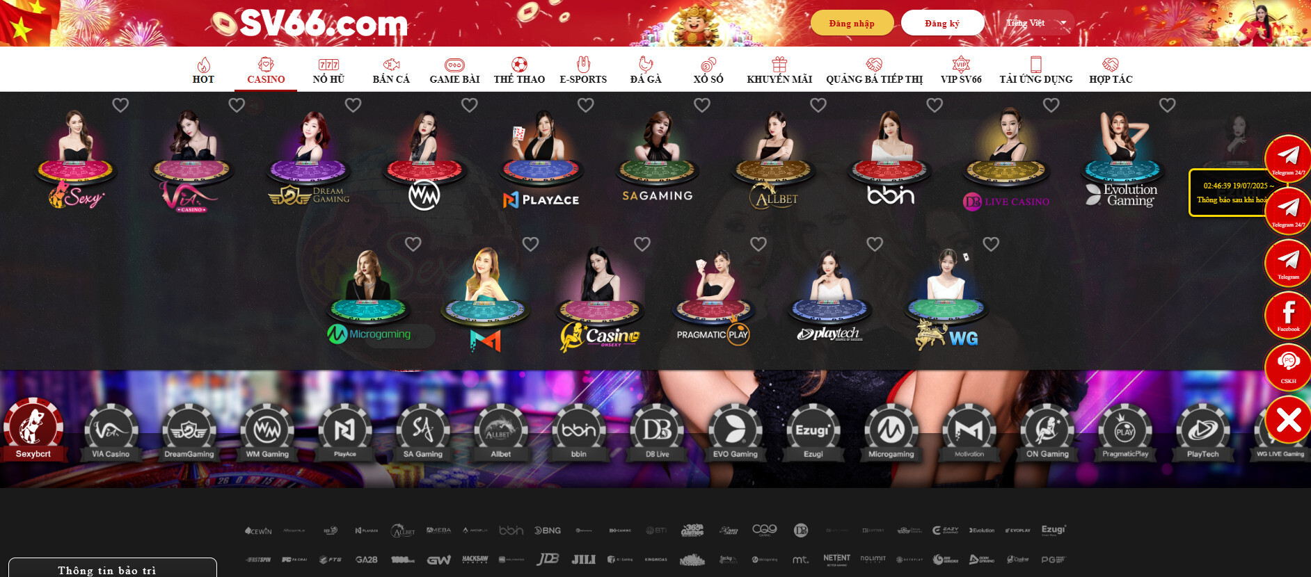 Casino Online SV66 rất được các cược thủ yêu thích
